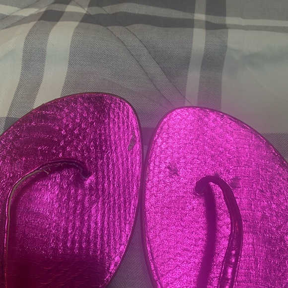 Michael Kors Fuchsia Sandals - Picture 2 of 3
